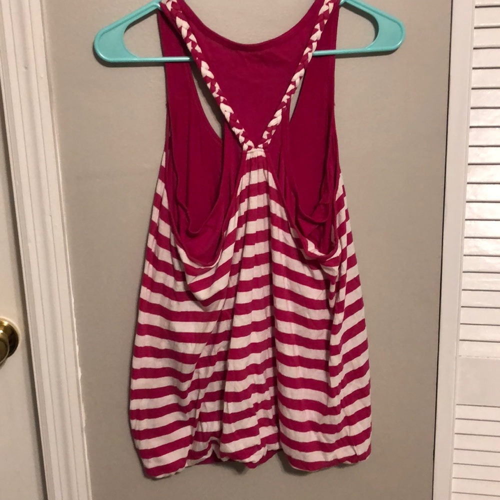 NWOT Striped Racer back Top - Picture 2 of 3
